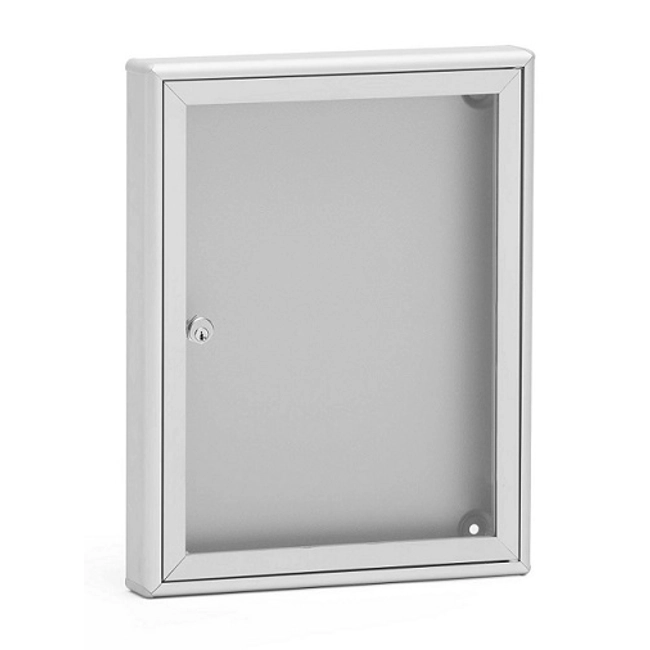 Vendita online Bacheca porta avvisi SB1 alluminio silver raggrinzito RAL 9006 con fondo silver